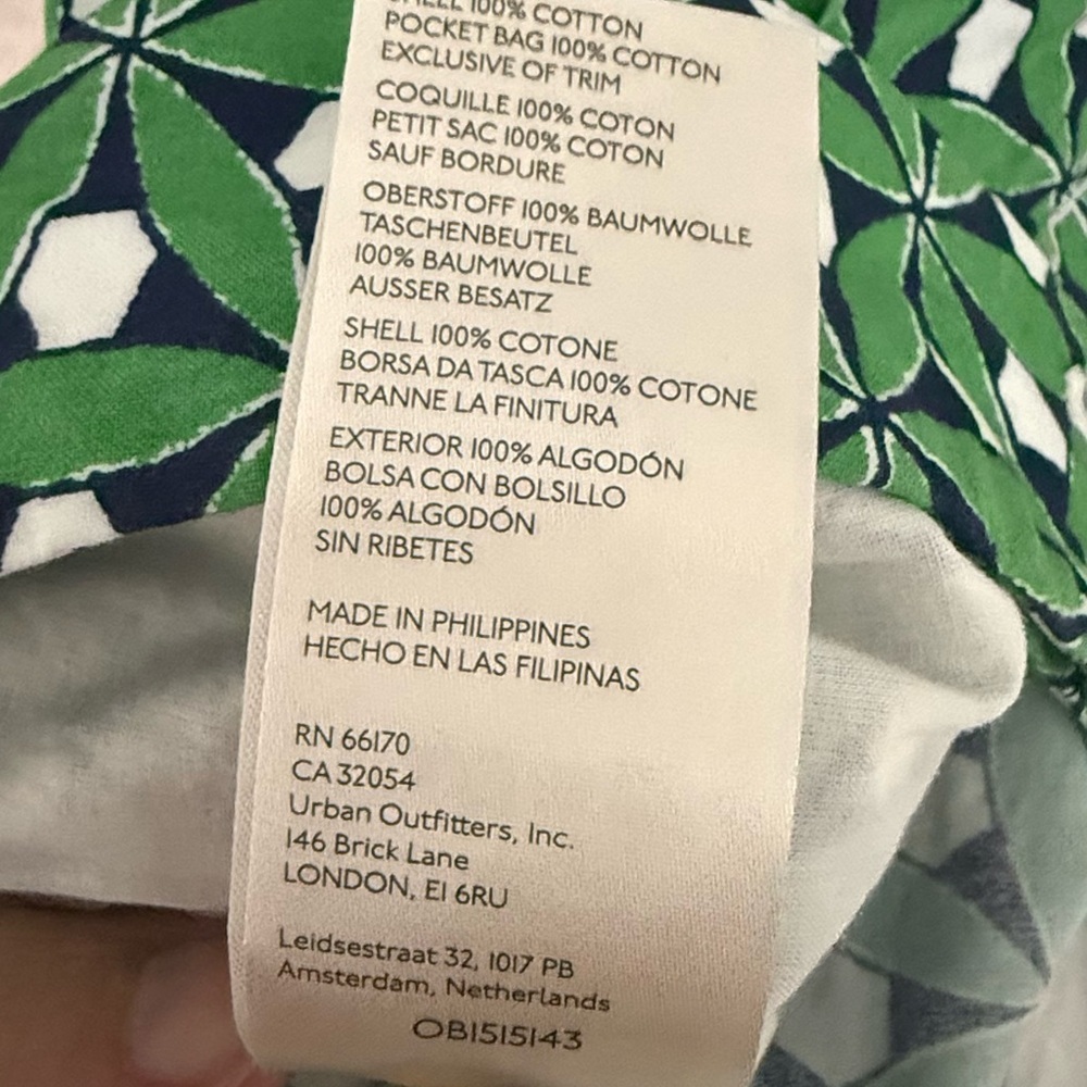 Maeve Anthropologie Poplin City Shorts Green Mod Print Womens Size 12 - Picture 11 of 11